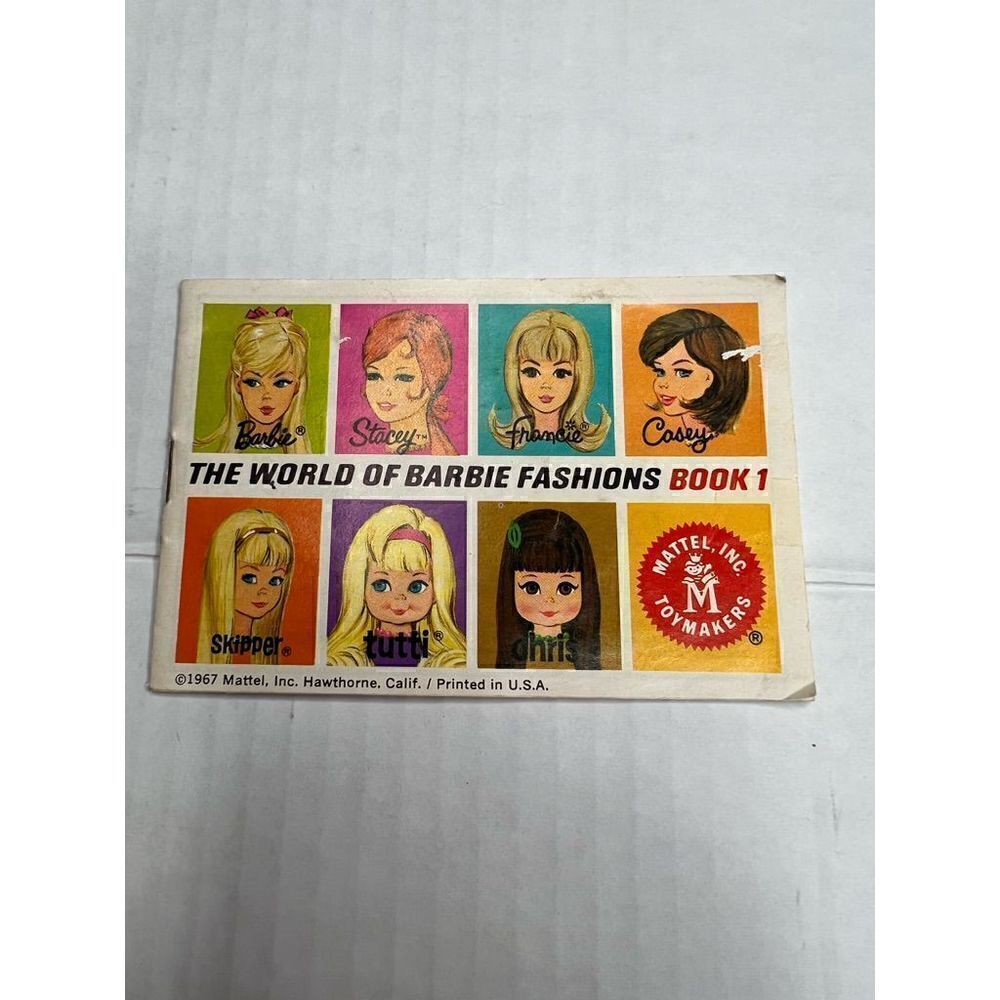 3/$15 or 5/$20 1967 The World of Barbie Fashions book 1